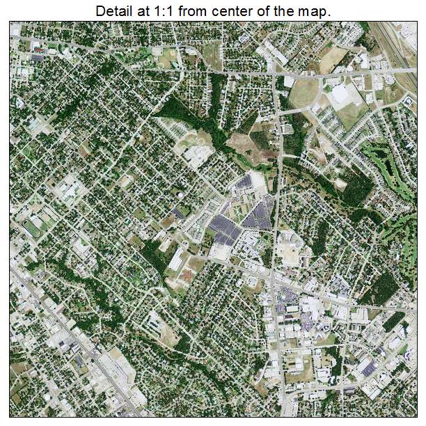 Bryan, Texas aerial imagery detail