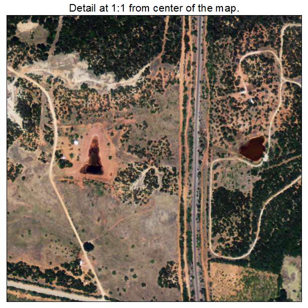 Buffalo Gap, Texas aerial imagery detail