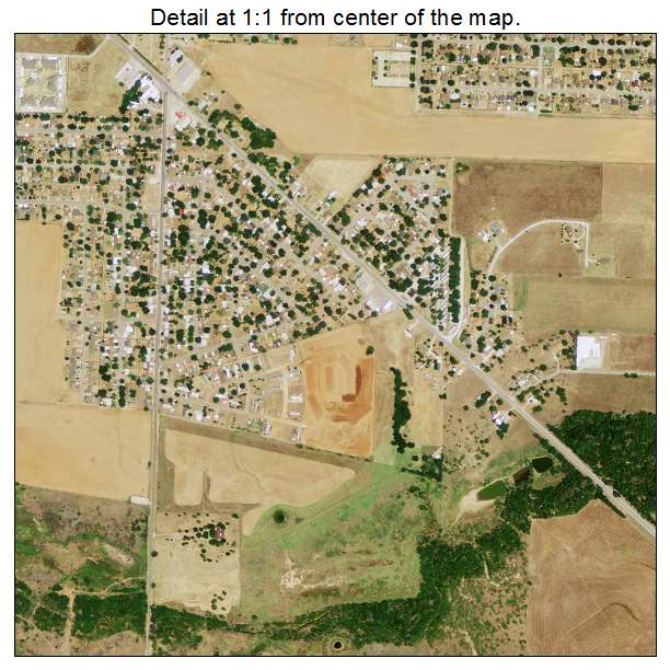 Burkburnett, Texas aerial imagery detail