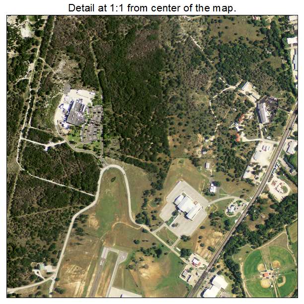 Burnet, Texas aerial imagery detail