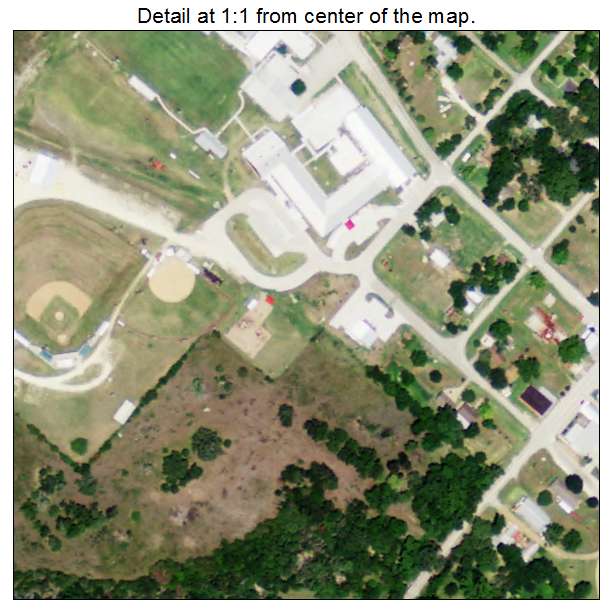 Burton, Texas aerial imagery detail