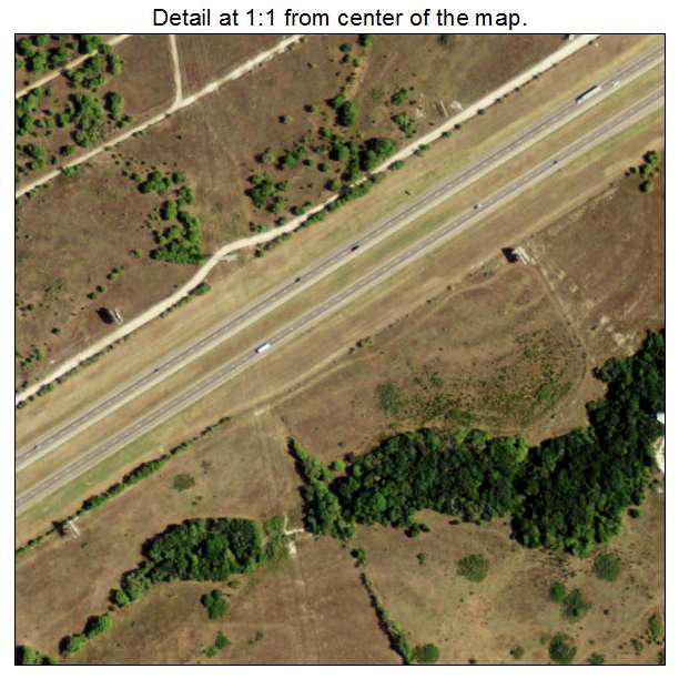 Carls Corner, Texas aerial imagery detail