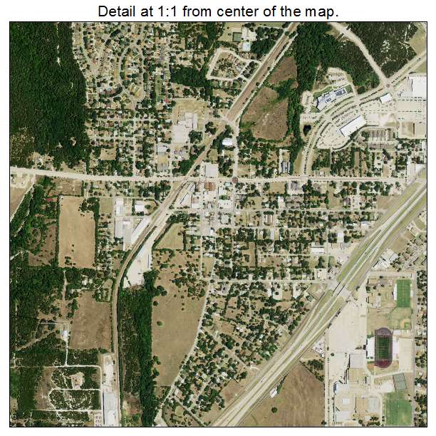 Cedar Hill, Texas aerial imagery detail