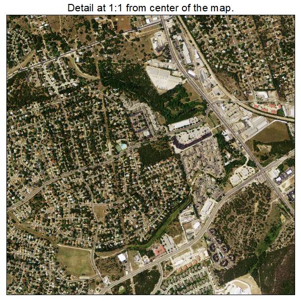 Cedar Park, Texas aerial imagery detail