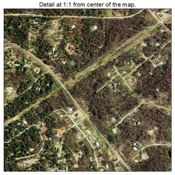 Circle D KC Estates, Texas aerial imagery detail