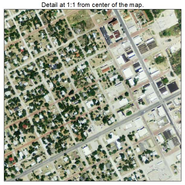 Cisco, Texas aerial imagery detail