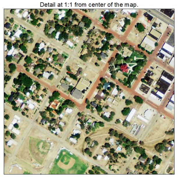 Clarendon, Texas aerial imagery detail