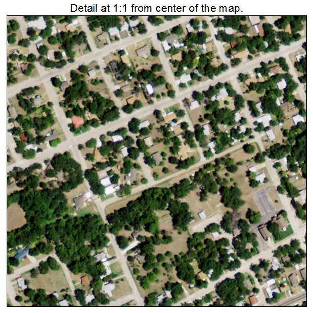Clifton, Texas aerial imagery detail