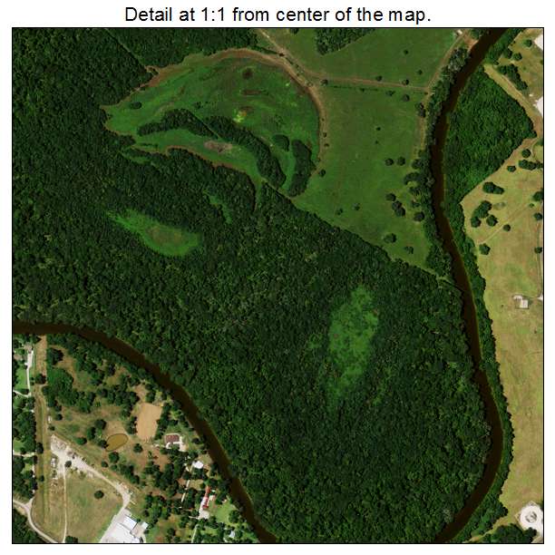 Clute, Texas aerial imagery detail