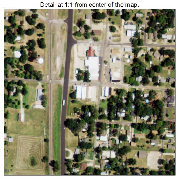 Collinsville, Texas aerial imagery detail
