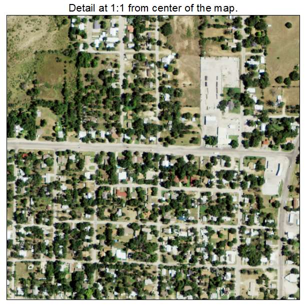 Comanche, Texas aerial imagery detail