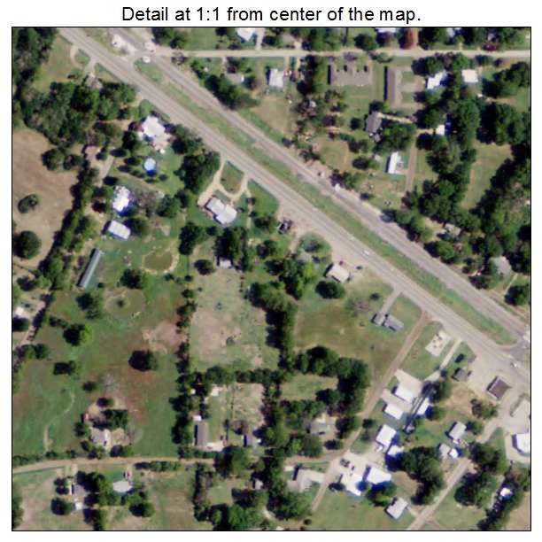 Como, Texas aerial imagery detail