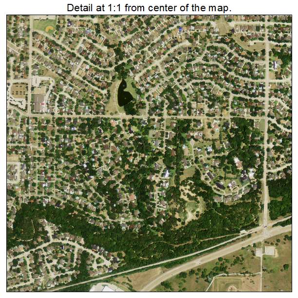 Coppell, Texas aerial imagery detail