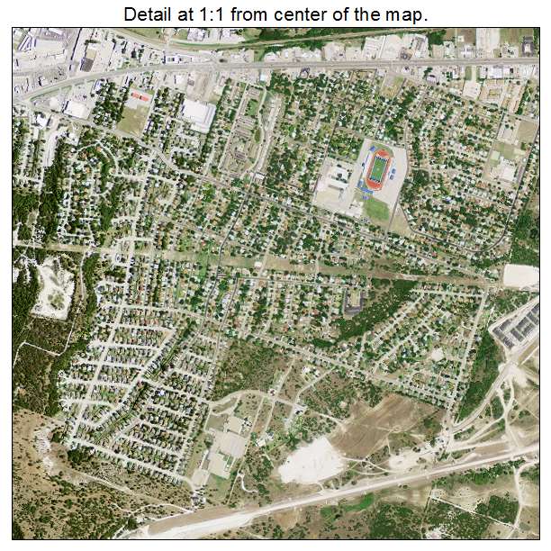 Copperas Cove, Texas aerial imagery detail