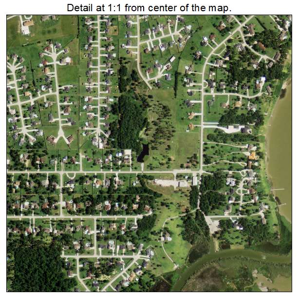 Cove, Texas aerial imagery detail
