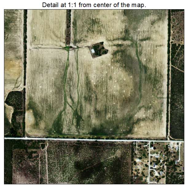 Coyote Acres, Texas aerial imagery detail