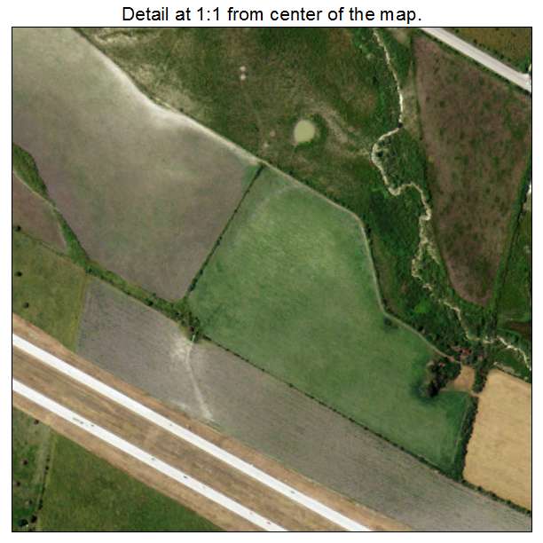 Creedmoor, Texas aerial imagery detail