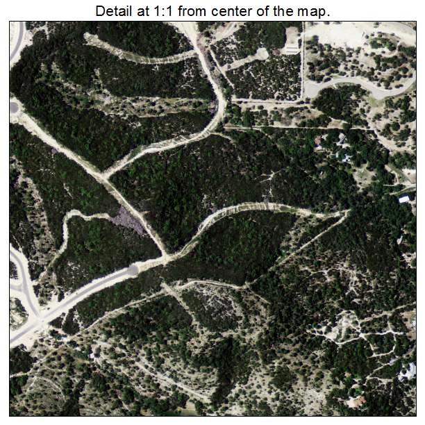 Cross Mountain, Texas aerial imagery detail