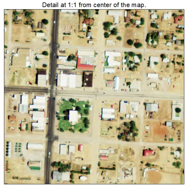 Crowell, Texas aerial imagery detail
