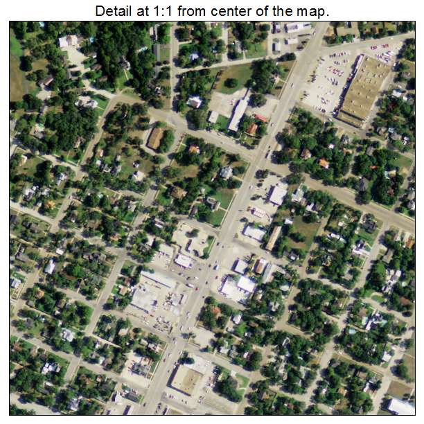 Cuero, Texas aerial imagery detail