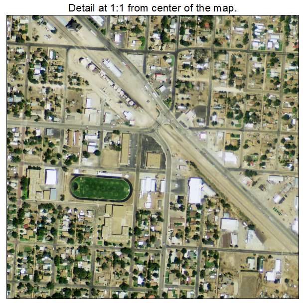Dalhart, Texas aerial imagery detail