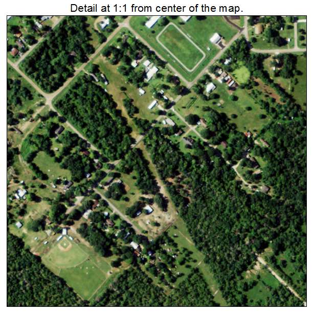 Damon, Texas aerial imagery detail