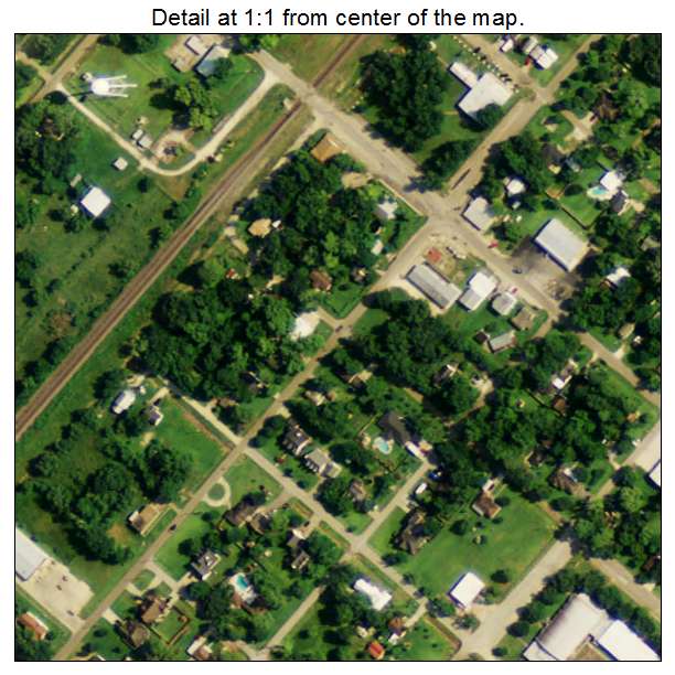 Danbury, Texas aerial imagery detail