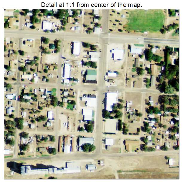 Darrouzett, Texas aerial imagery detail