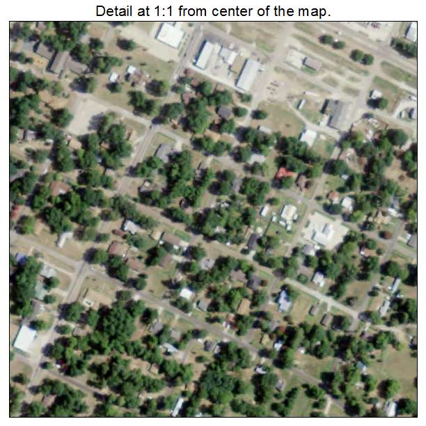 De Kalb, Texas aerial imagery detail
