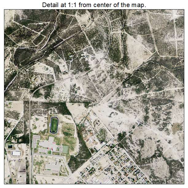 Del Rio, Texas aerial imagery detail