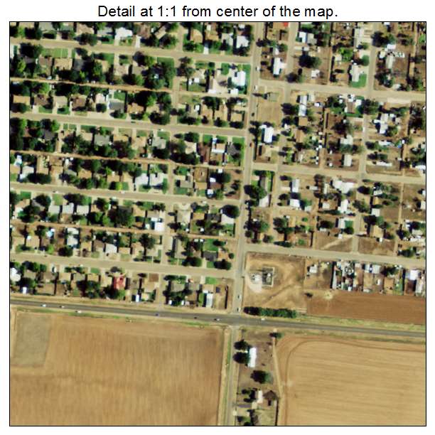 Dimmitt, Texas aerial imagery detail