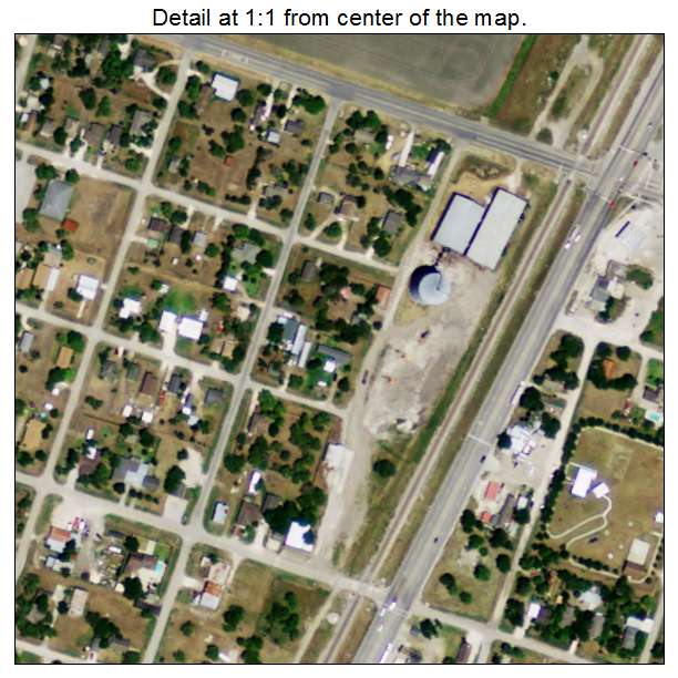 Driscoll, Texas aerial imagery detail
