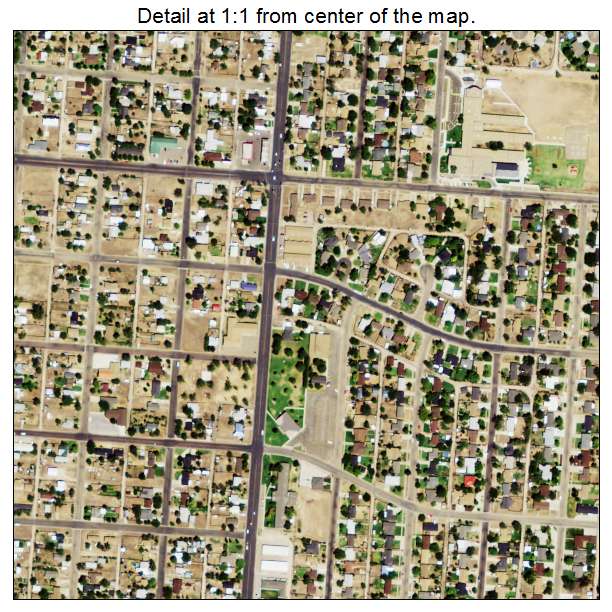 Dumas, Texas aerial imagery detail