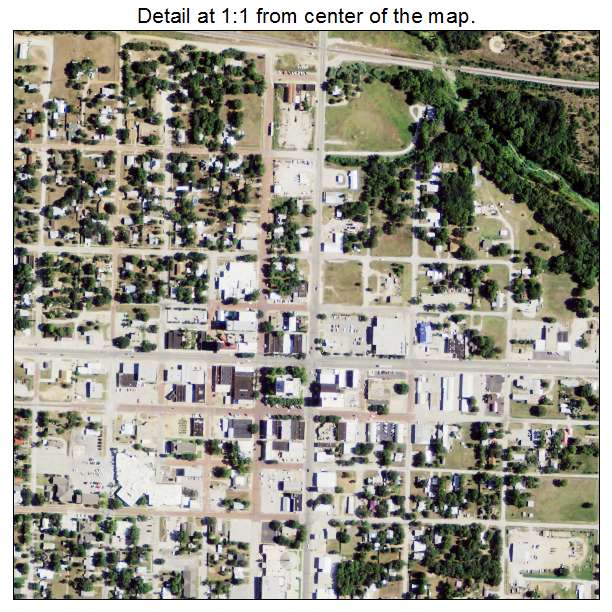 Eastland, Texas aerial imagery detail