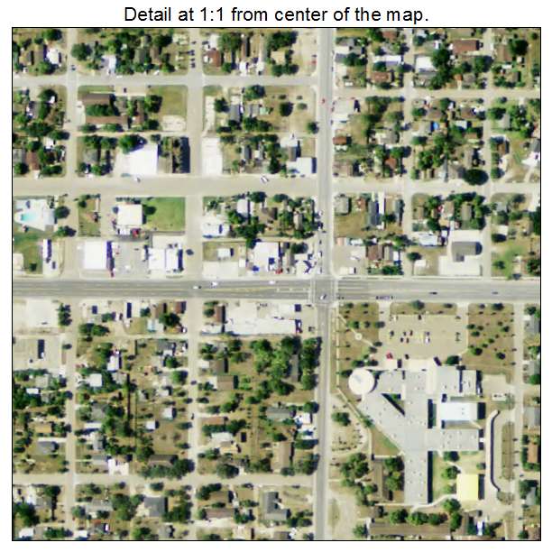 Edcouch, Texas aerial imagery detail