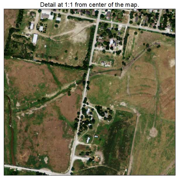 Edroy, Texas aerial imagery detail