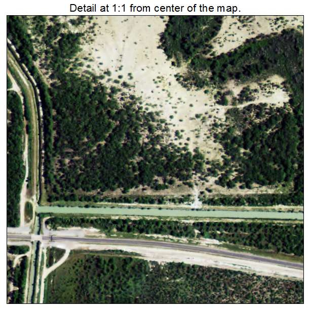 El Indio, Texas aerial imagery detail