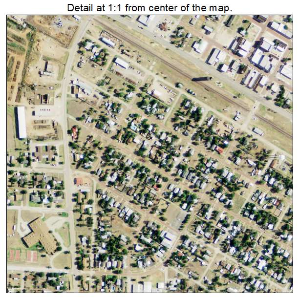 Electra, Texas aerial imagery detail