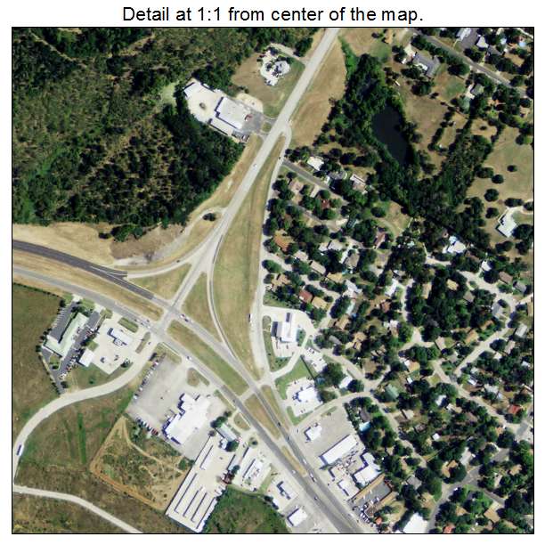 Elgin, Texas aerial imagery detail