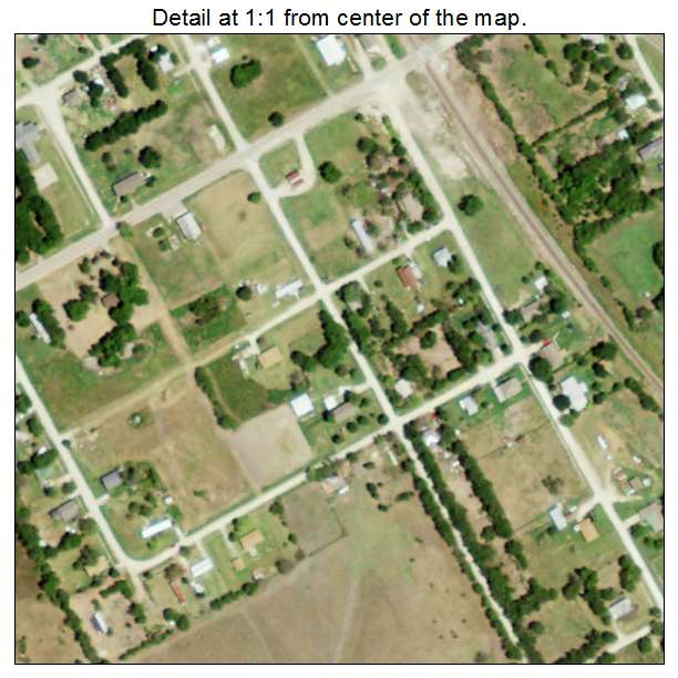 Emhouse, Texas aerial imagery detail