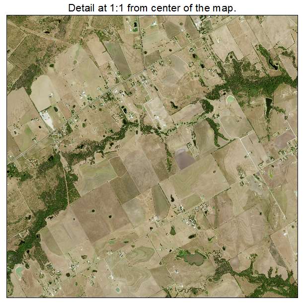 Ennis, Texas aerial imagery detail