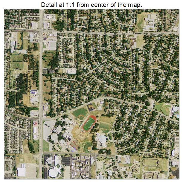 Euless, Texas aerial imagery detail