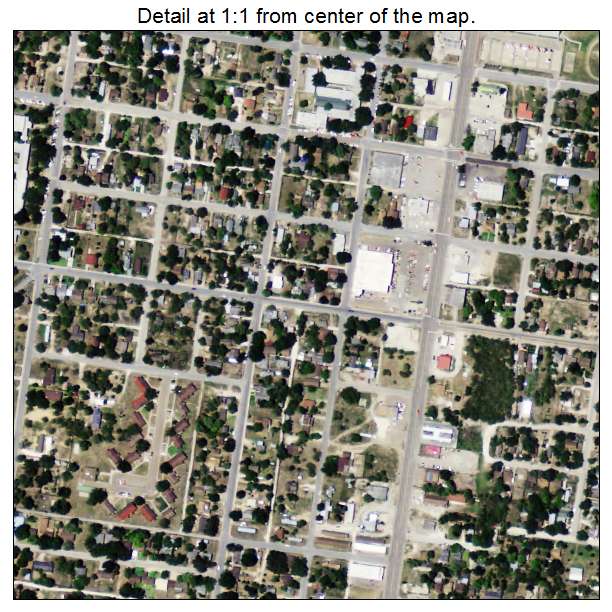 Falfurrias, Texas aerial imagery detail