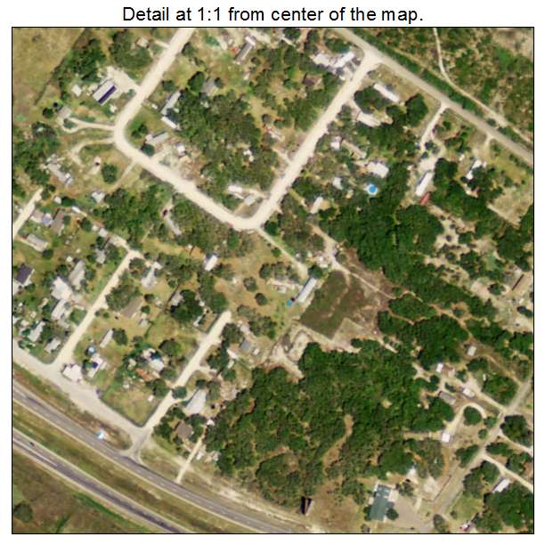 Falman County Acres, Texas aerial imagery detail