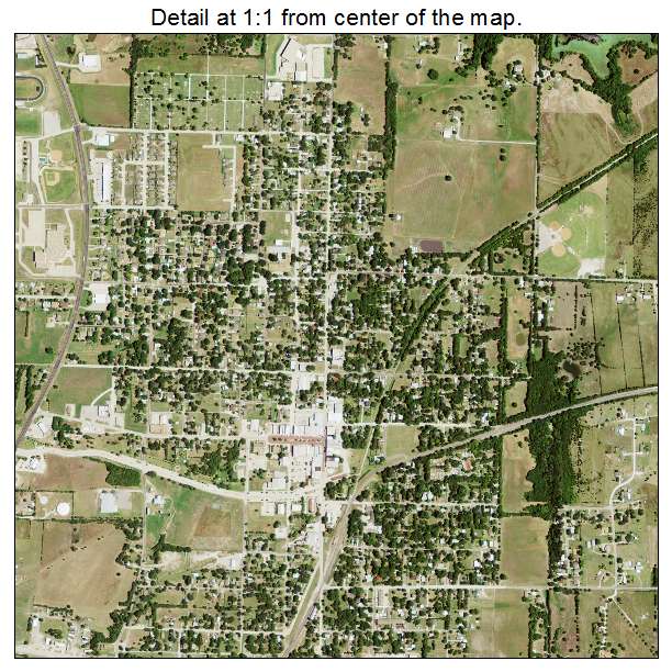 Farmersville, Texas aerial imagery detail
