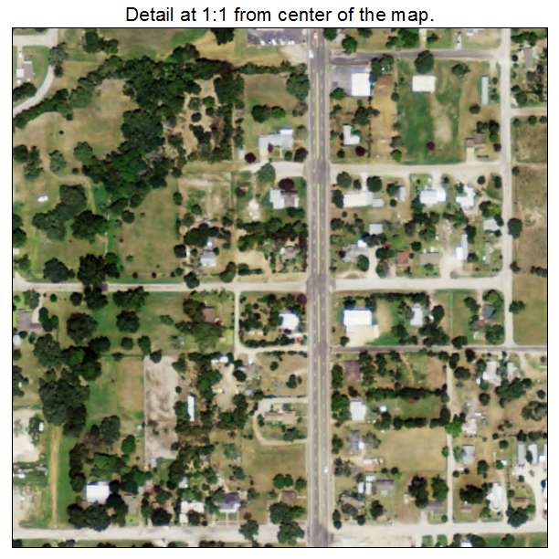 Flatonia, Texas aerial imagery detail