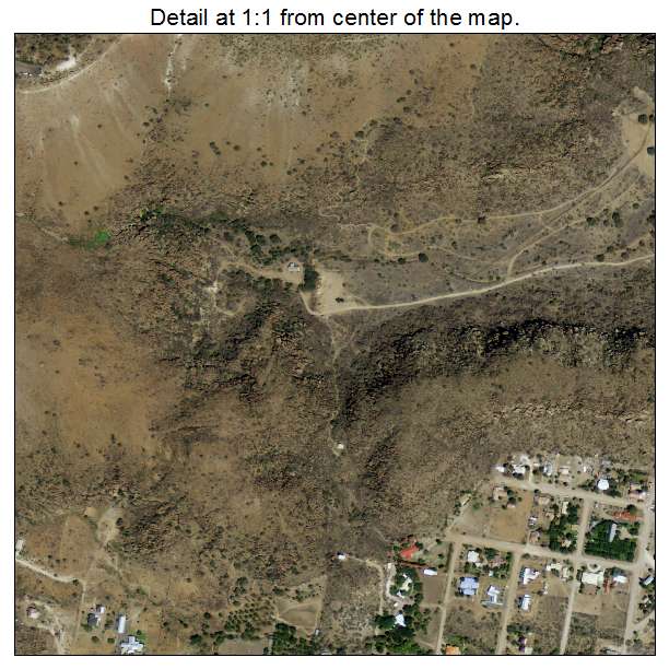 Fort Davis, Texas aerial imagery detail