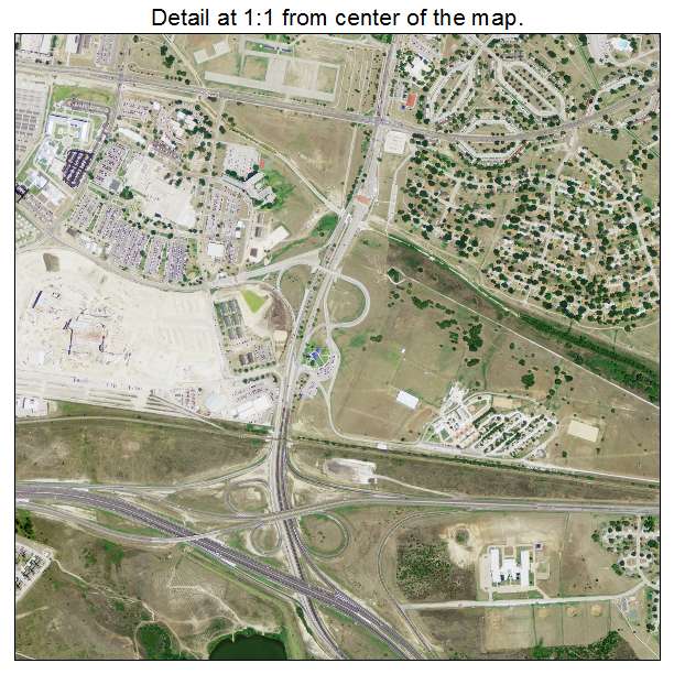 Fort Hood, Texas aerial imagery detail