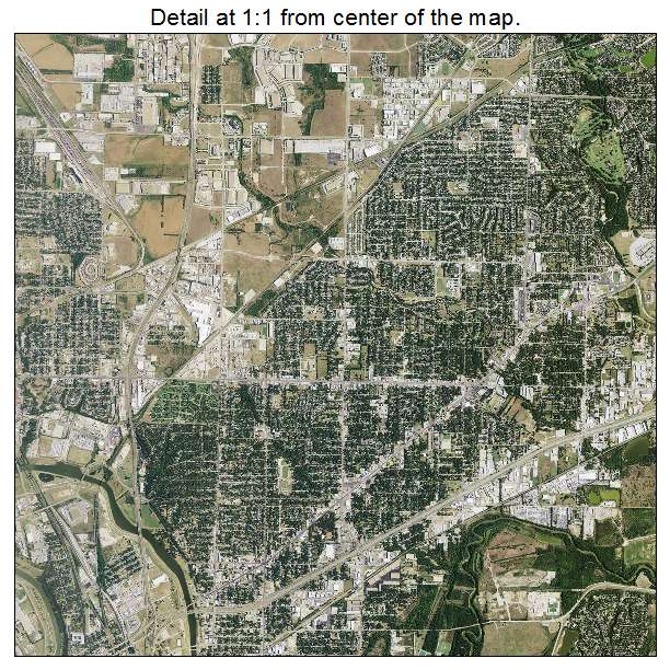 Fort Worth, Texas aerial imagery detail