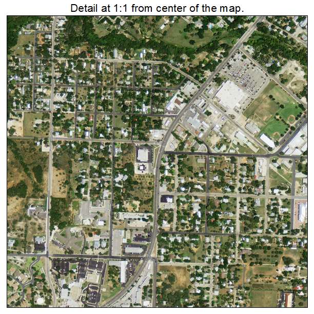 Fredericksburg, Texas aerial imagery detail